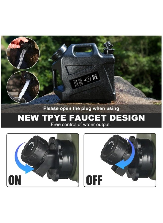 Camping Water Container 12L Water Jug with Spigot, Portable Water Tank Dispenser Carrier Camping Water Storage Containers for Vehicle Car Outdoor Camping - Image 5